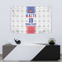 Custom Haiti Football Tapestry National Flag Design - Wonder Print Shop
