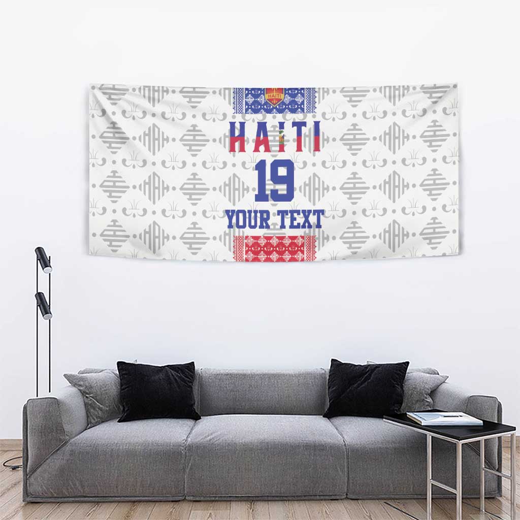 Custom Haiti Football Tapestry National Flag Design - Wonder Print Shop