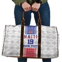 Custom Haiti Football Travel Bag National Flag Design - Wonder Print Shop