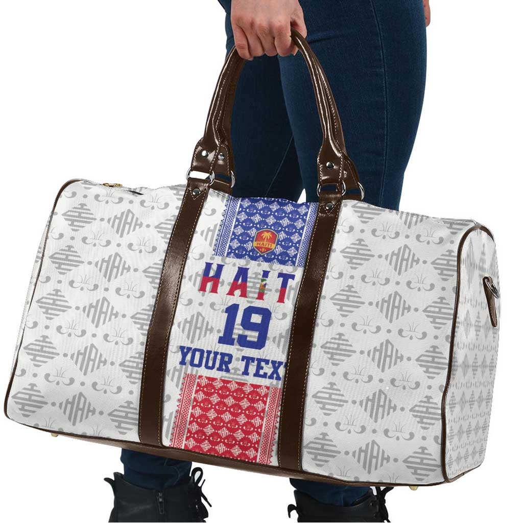 Custom Haiti Football Travel Bag National Flag Design - Wonder Print Shop