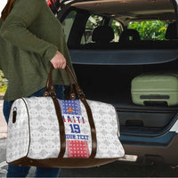 Custom Haiti Football Travel Bag National Flag Design - Wonder Print Shop