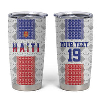 Custom Haiti Football Tumbler Cup National Flag Design - Wonder Print Shop