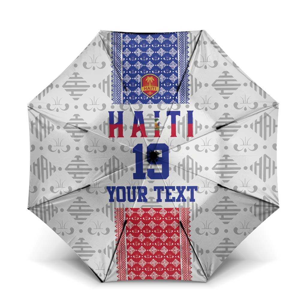 Custom Haiti Football Umbrella National Flag Design - Wonder Print Shop