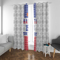 Custom Haiti Football Window Curtain National Flag Design - Wonder Print Shop