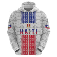 Custom Haiti Football Zip Hoodie National Flag Design - Wonder Print Shop