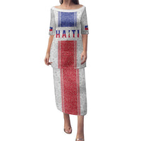 Custom Haiti Football Family Matching Puletasi and Hawaiian Shirt Paisley Flag Pattern Design - Wonder Print Shop