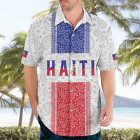 Custom Haiti Football Hawaiian Shirt Paisley Flag Pattern Design - Wonder Print Shop