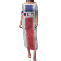 Custom Haiti Football Puletasi Paisley Flag Pattern Design - Wonder Print Shop