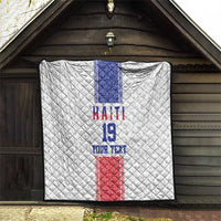 Custom Haiti Football Quilt Paisley Flag Pattern Design - Wonder Print Shop