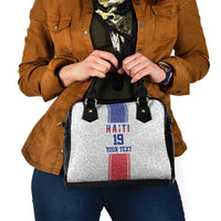 Custom Haiti Football Shoulder Handbag Paisley Flag Pattern Design - Wonder Print Shop