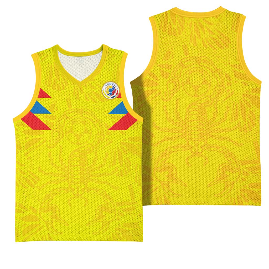 Colombia Rene Higuita Scorpion Kick Basketball Jersey Home Retro 1995 Goalkeeper Legend - Wonder Print Shop