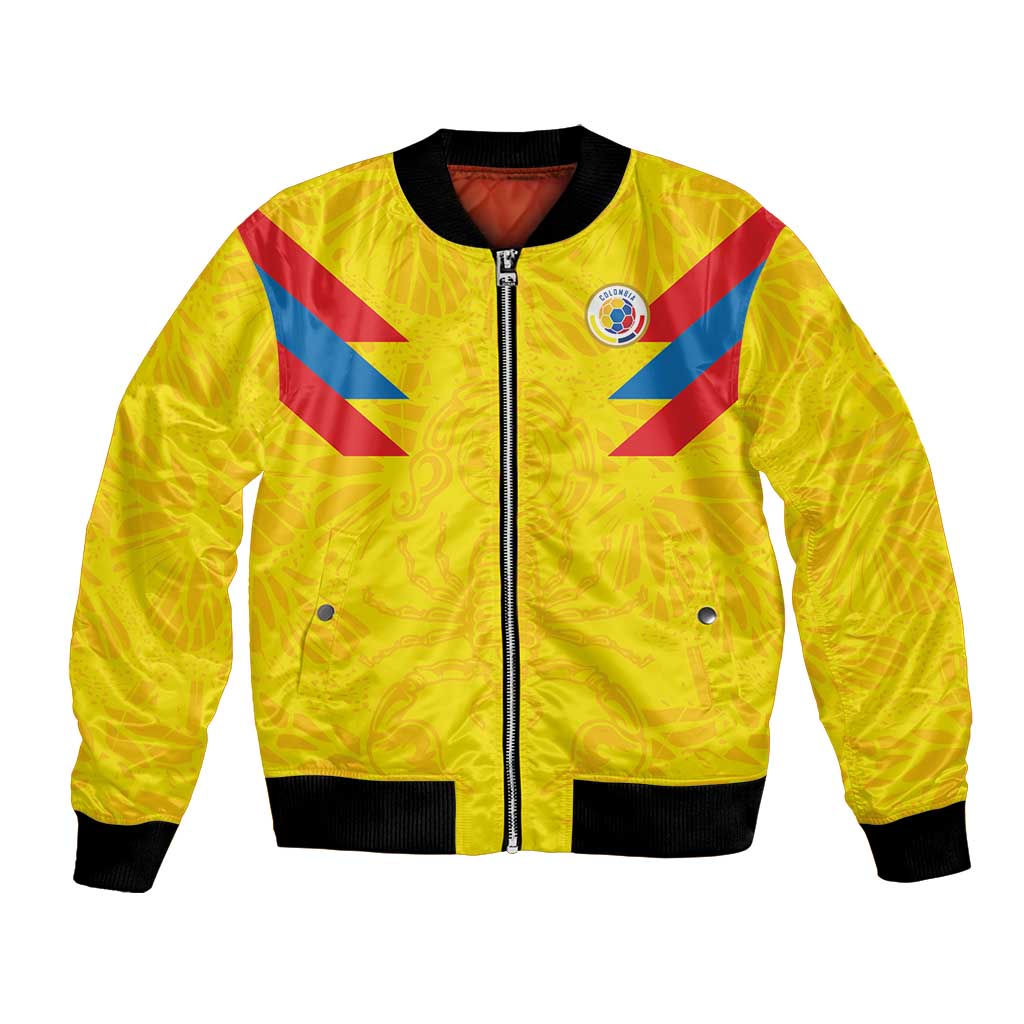 Colombia Rene Higuita Scorpion Kick Bomber Jacket Home Retro 1995 Goalkeeper Legend - Wonder Print Shop