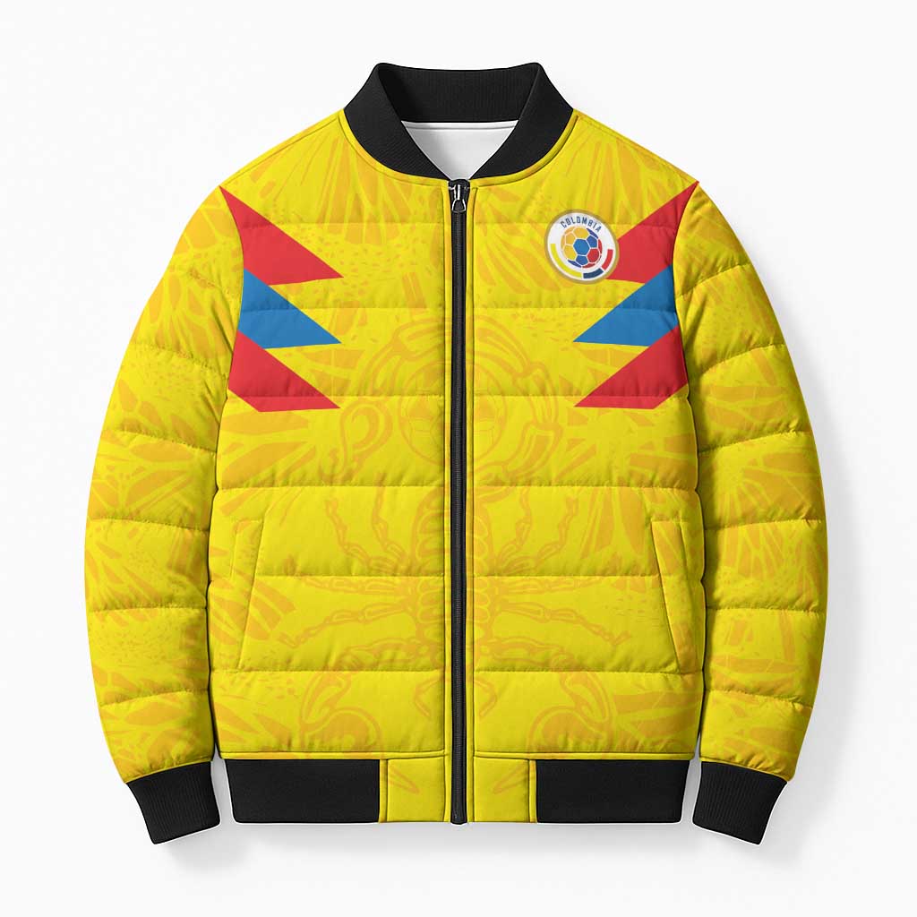 Colombia Rene Higuita Scorpion Kick Bomber Puffer Jacket Home Retro 1995 Goalkeeper Legend - Wonder Print Shop