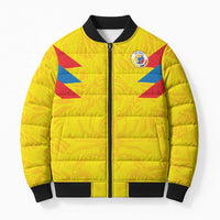 Colombia Rene Higuita Scorpion Kick Bomber Puffer Jacket Home Retro 1995 Goalkeeper Legend - Wonder Print Shop