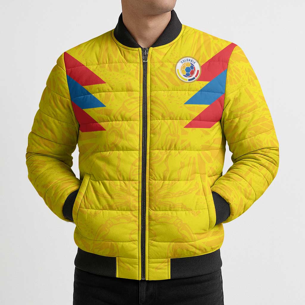Colombia Rene Higuita Scorpion Kick Bomber Puffer Jacket Home Retro 1995 Goalkeeper Legend - Wonder Print Shop