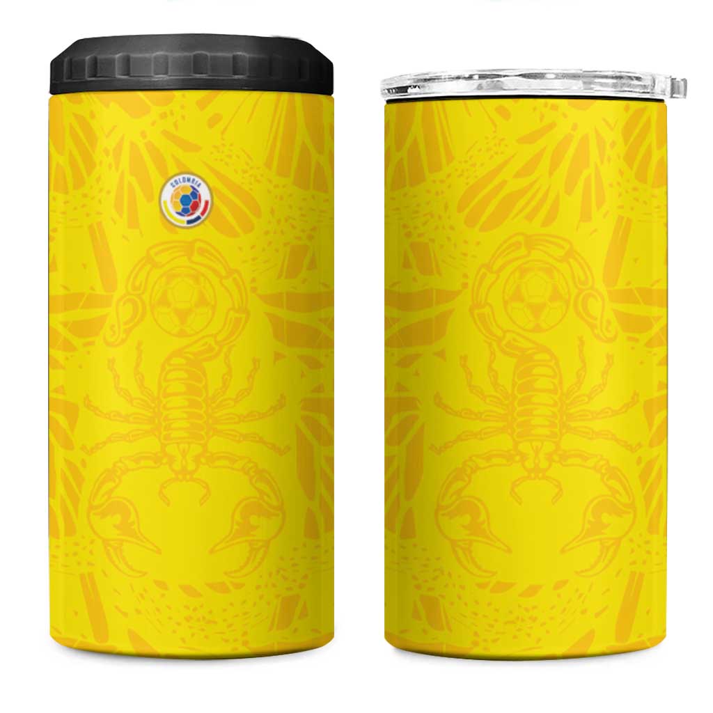 Colombia Rene Higuita Scorpion Kick 4 in 1 Can Cooler Tumbler Home Retro 1995 Goalkeeper Legend - Wonder Print Shop