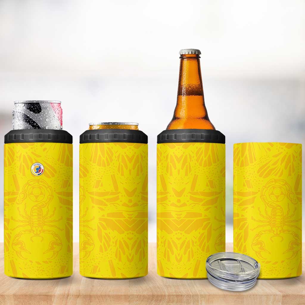 Colombia Rene Higuita Scorpion Kick 4 in 1 Can Cooler Tumbler Home Retro 1995 Goalkeeper Legend - Wonder Print Shop