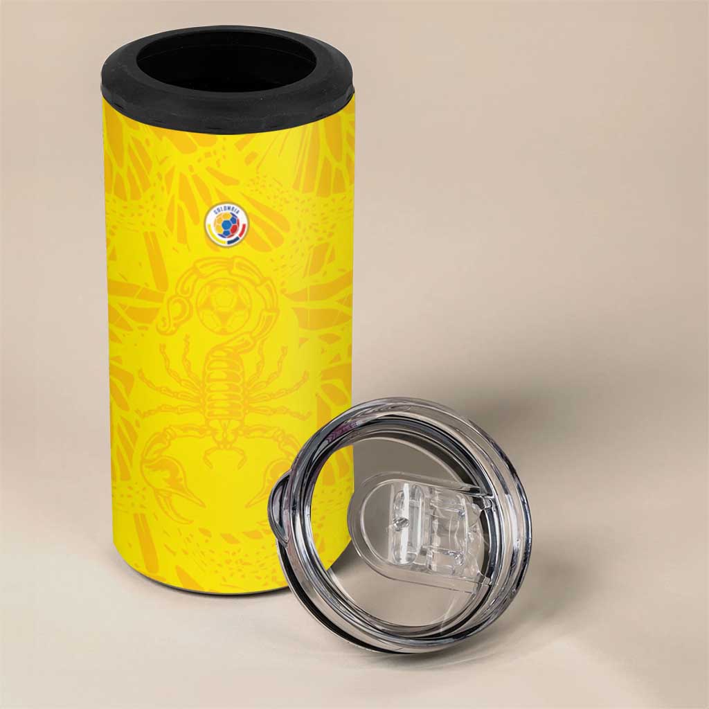 Colombia Rene Higuita Scorpion Kick 4 in 1 Can Cooler Tumbler Home Retro 1995 Goalkeeper Legend - Wonder Print Shop