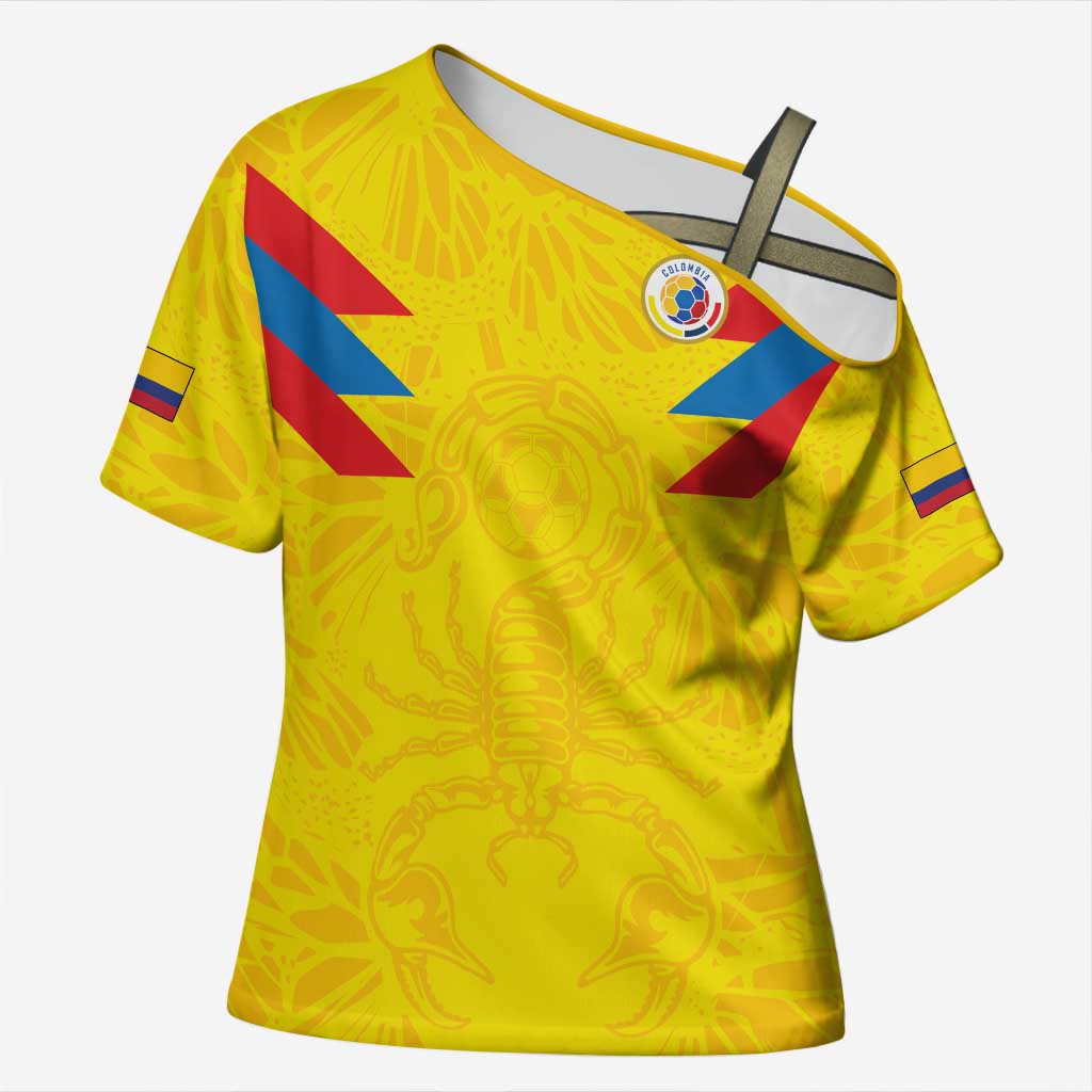 Colombia Rene Higuita Scorpion Kick Cross Shoulder Shirt Home Retro 1995 Goalkeeper Legend - Wonder Print Shop