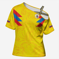 Colombia Rene Higuita Scorpion Kick Cross Shoulder Shirt Home Retro 1995 Goalkeeper Legend - Wonder Print Shop
