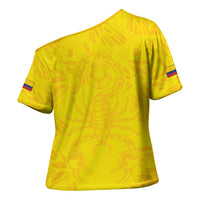 Colombia Rene Higuita Scorpion Kick Cross Shoulder Shirt Home Retro 1995 Goalkeeper Legend - Wonder Print Shop