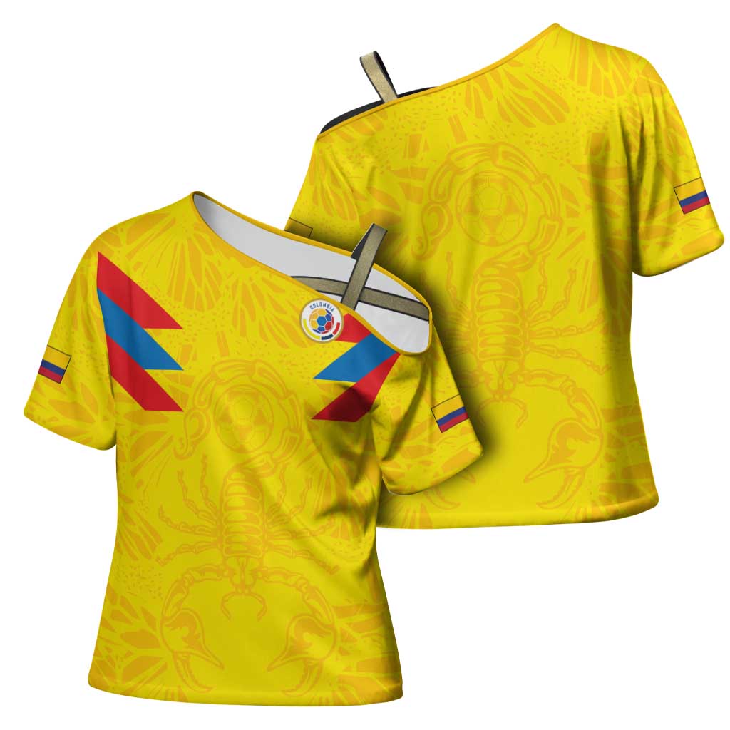Colombia Rene Higuita Scorpion Kick Cross Shoulder Shirt Home Retro 1995 Goalkeeper Legend - Wonder Print Shop