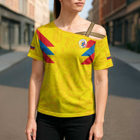 Colombia Rene Higuita Scorpion Kick Cross Shoulder Shirt Home Retro 1995 Goalkeeper Legend - Wonder Print Shop