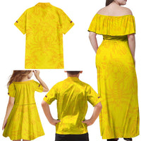 Colombia Rene Higuita Scorpion Kick Family Matching Off Shoulder Maxi Dress and Hawaiian Shirt Home Retro 1995 Goalkeeper Legend - Wonder Print Shop