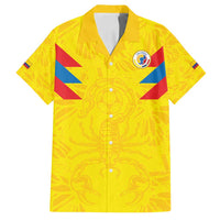 Colombia Rene Higuita Scorpion Kick Family Matching Off Shoulder Short Dress and Hawaiian Shirt Home Retro 1995 Goalkeeper Legend - Wonder Print Shop