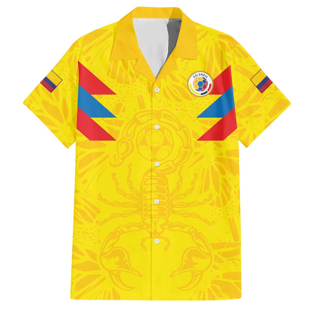 Colombia Rene Higuita Scorpion Kick Hawaiian Shirt Home Retro 1995 Goalkeeper Legend - Wonder Print Shop