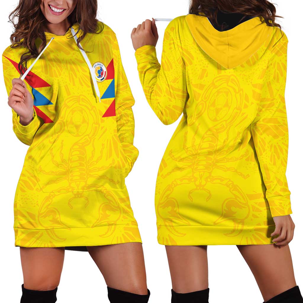 Colombia Rene Higuita Scorpion Kick Hoodie Dress Home Retro 1995 Goalkeeper Legend - Wonder Print Shop