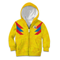 Colombia Rene Higuita Scorpion Kick Kid Hoodie Home Retro 1995 Goalkeeper Legend - Wonder Print Shop