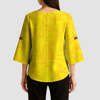Colombia Rene Higuita Scorpion Kick Kimono Sleeve Blouse Home Retro 1995 Goalkeeper Legend - Wonder Print Shop