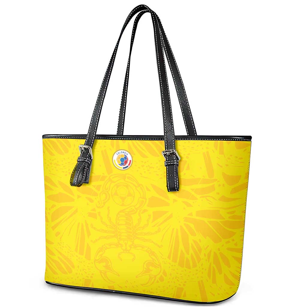 Colombia Rene Higuita Scorpion Kick Leather Tote Bag Home Retro 1995 Goalkeeper Legend - Wonder Print Shop