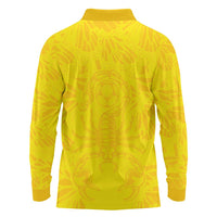 Colombia Rene Higuita Scorpion Kick Long Sleeve Polo Shirt Home Retro 1995 Goalkeeper Legend - Wonder Print Shop