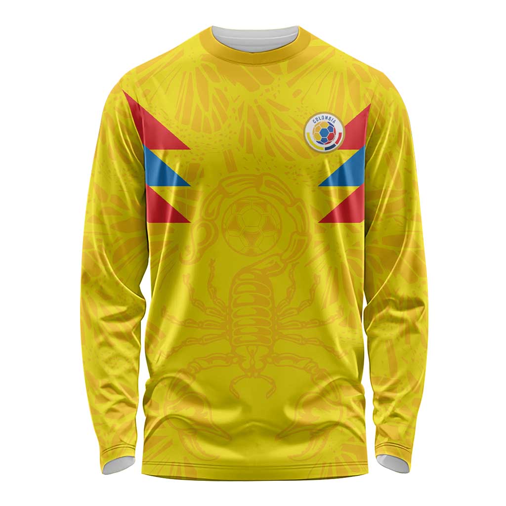 Colombia Rene Higuita Scorpion Kick Long Sleeve Shirt Home Retro 1995 Goalkeeper Legend - Wonder Print Shop