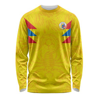 Colombia Rene Higuita Scorpion Kick Long Sleeve Shirt Home Retro 1995 Goalkeeper Legend - Wonder Print Shop