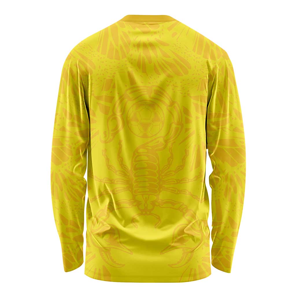 Colombia Rene Higuita Scorpion Kick Long Sleeve Shirt Home Retro 1995 Goalkeeper Legend - Wonder Print Shop