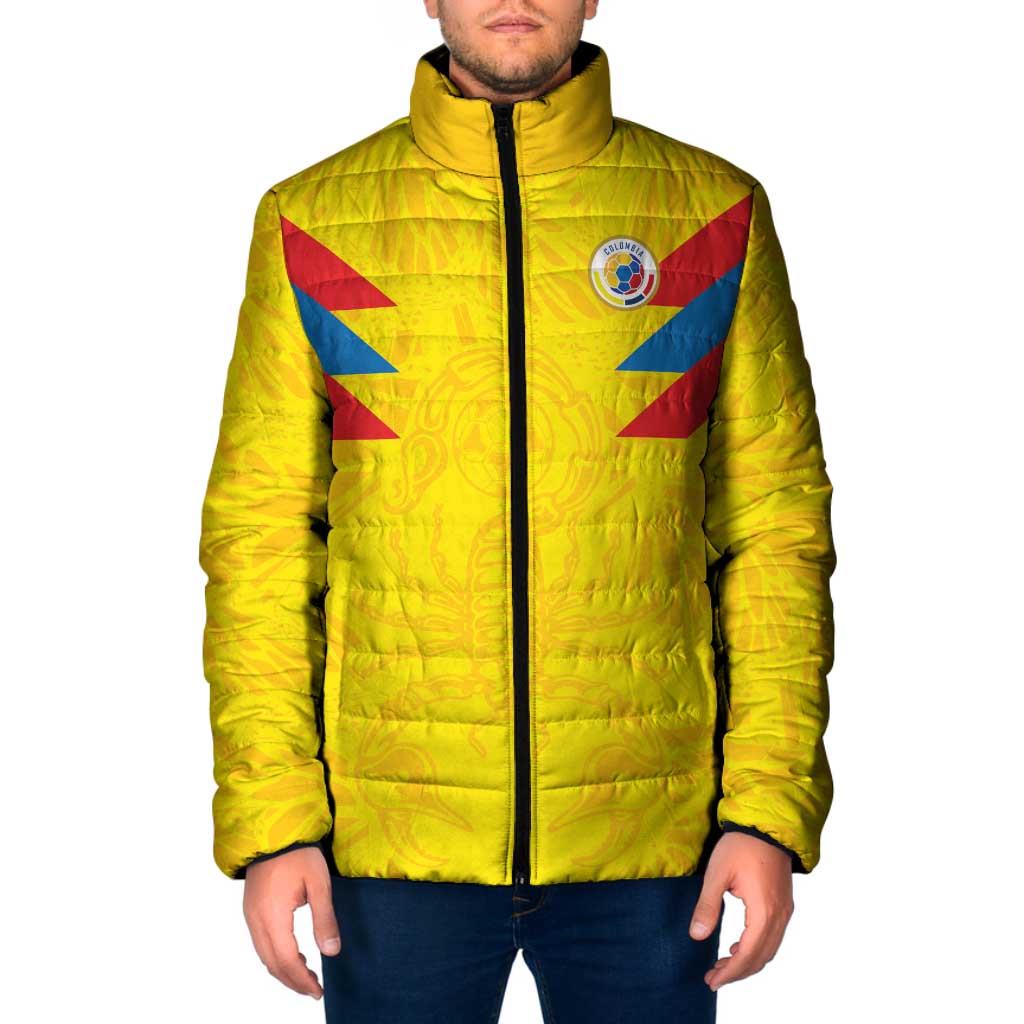 Colombia Rene Higuita Scorpion Kick Padded Jacket Home Retro 1995 Goalkeeper Legend - Wonder Print Shop