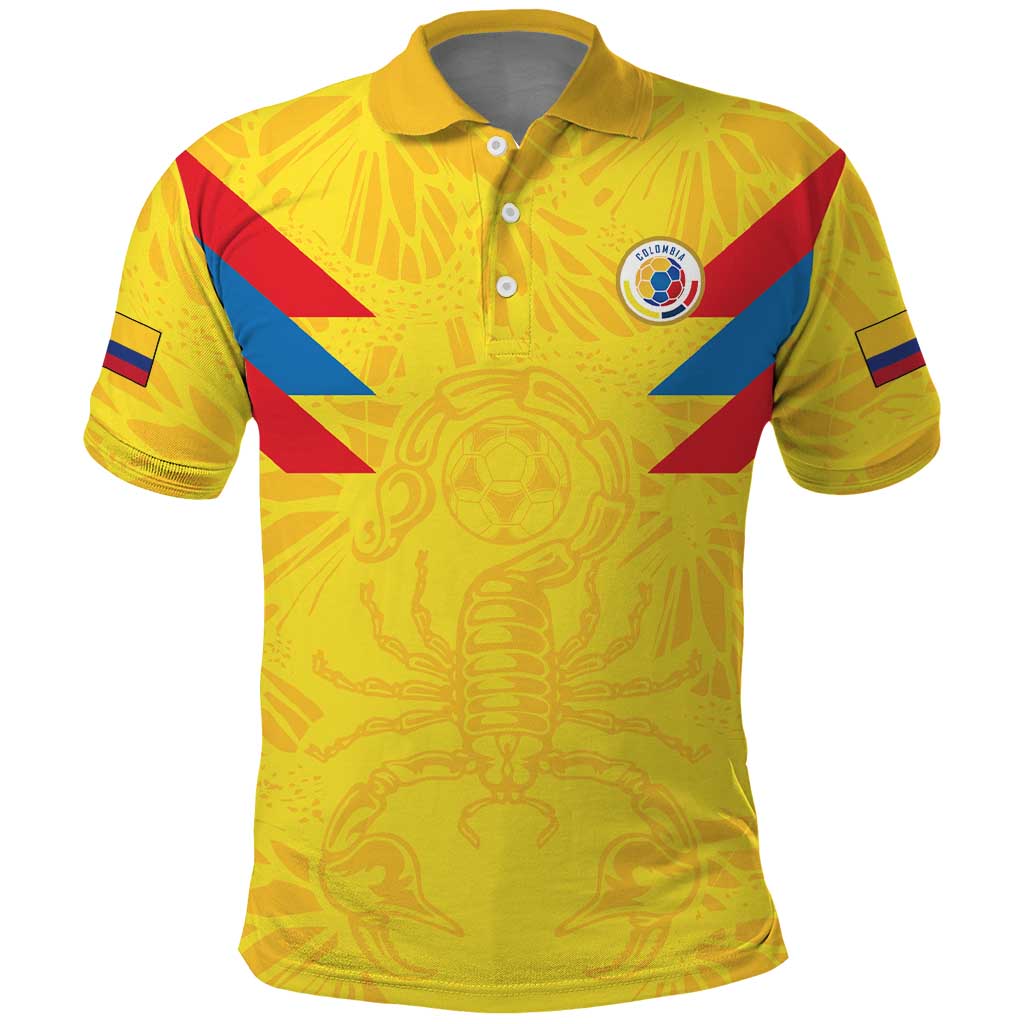 Colombia Rene Higuita Scorpion Kick Polo Shirt Home Retro 1995 Goalkeeper Legend - Wonder Print Shop