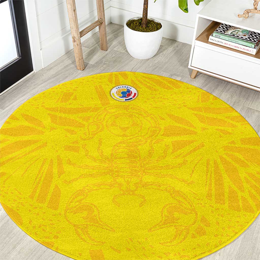 Colombia Rene Higuita Scorpion Kick Round Carpet Home Retro 1995 Goalkeeper Legend - Wonder Print Shop