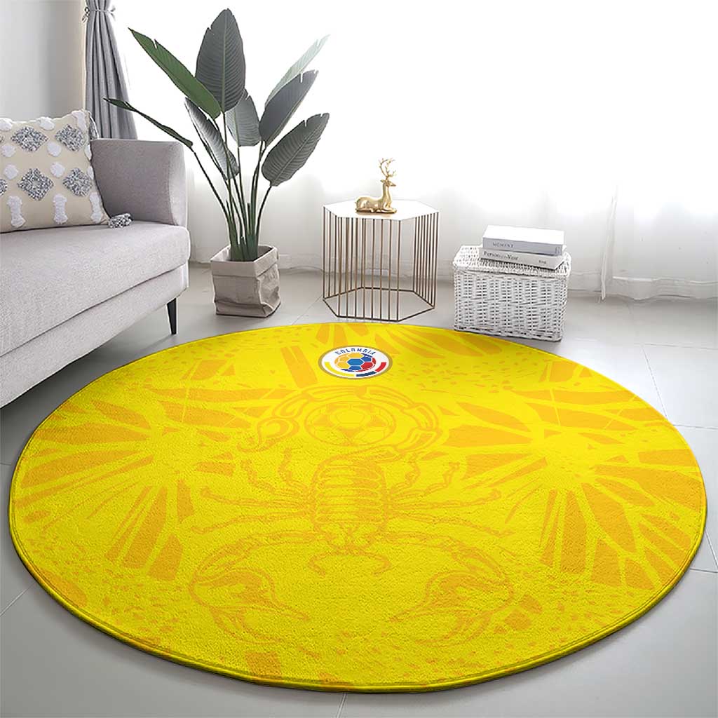 Colombia Rene Higuita Scorpion Kick Round Carpet Home Retro 1995 Goalkeeper Legend - Wonder Print Shop