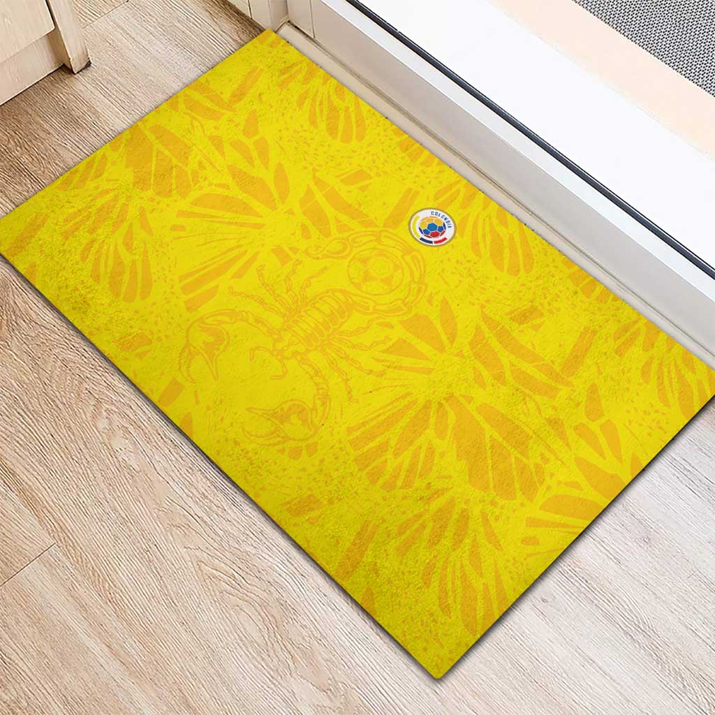 Colombia Rene Higuita Scorpion Kick Rubber Doormat Home Retro 1995 Goalkeeper Legend - Wonder Print Shop