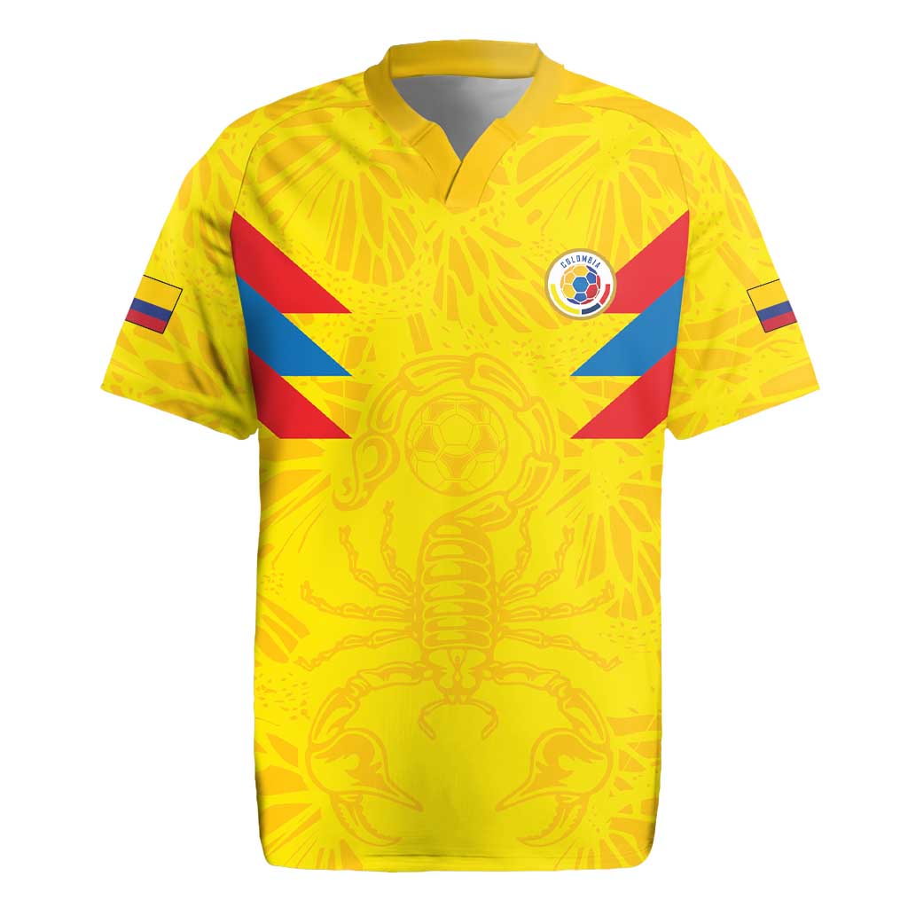 Colombia Rene Higuita Scorpion Kick Rugby Jersey Home Retro 1995 Goalkeeper Legend - Wonder Print Shop