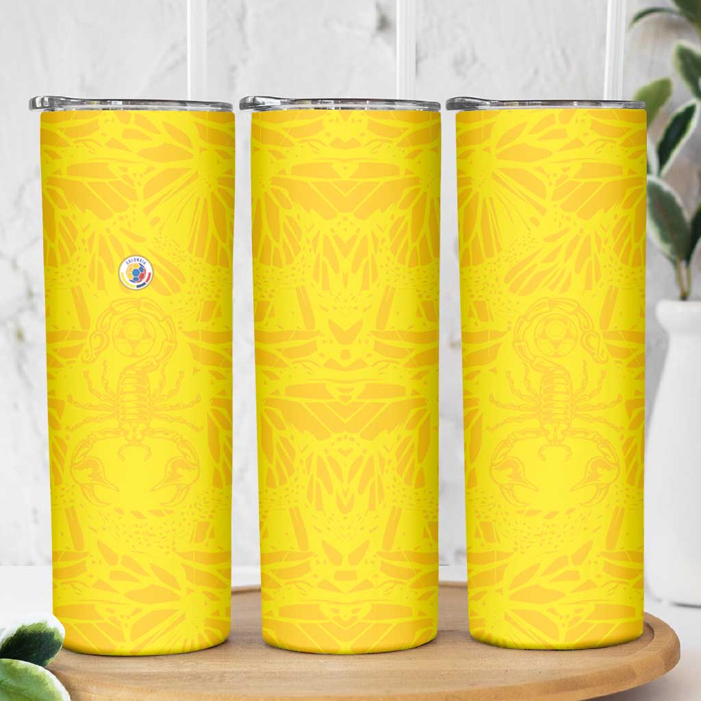 Colombia Rene Higuita Scorpion Kick Skinny Tumbler Home Retro 1995 Goalkeeper Legend - Wonder Print Shop