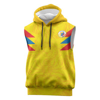 Colombia Rene Higuita Scorpion Kick Sleeveless Hoodie Home Retro 1995 Goalkeeper Legend - Wonder Print Shop