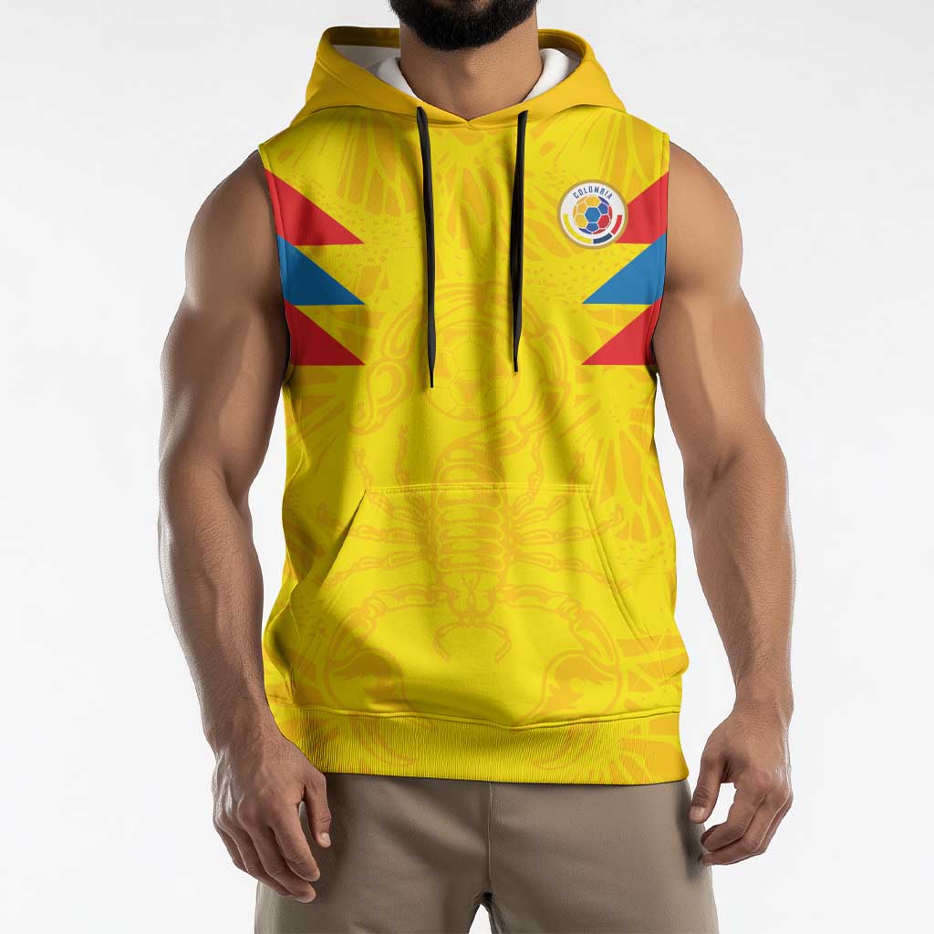 Colombia Rene Higuita Scorpion Kick Sleeveless Hoodie Home Retro 1995 Goalkeeper Legend - Wonder Print Shop