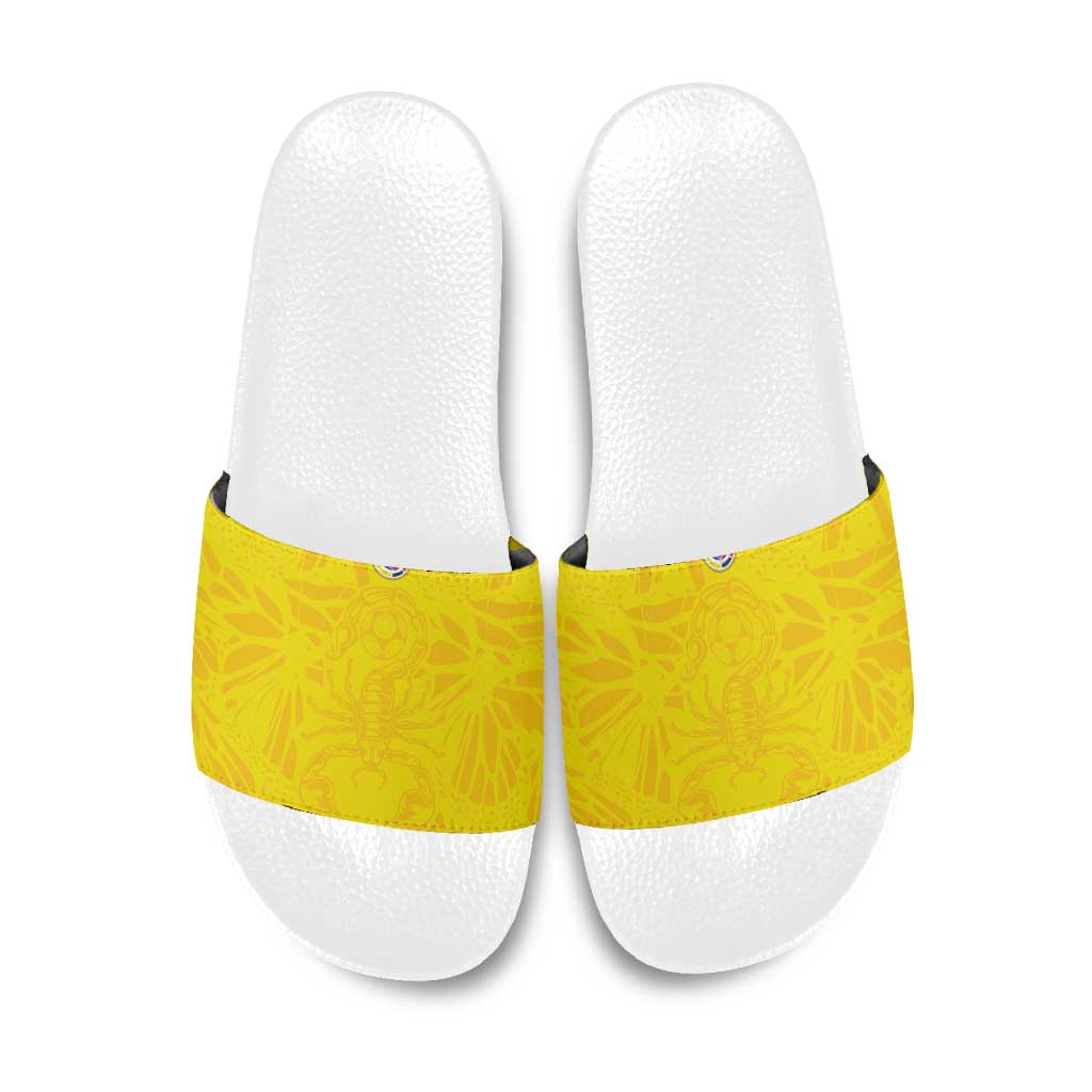 Colombia Rene Higuita Scorpion Kick Slide Sandals Home Retro 1995 Goalkeeper Legend - Wonder Print Shop