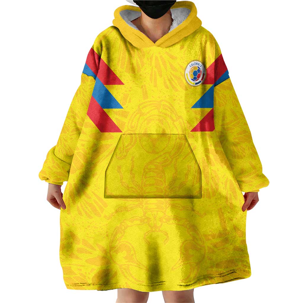 Colombia Rene Higuita Scorpion Kick Wearable Blanket Hoodie Home Retro 1995 Goalkeeper Legend - Wonder Print Shop