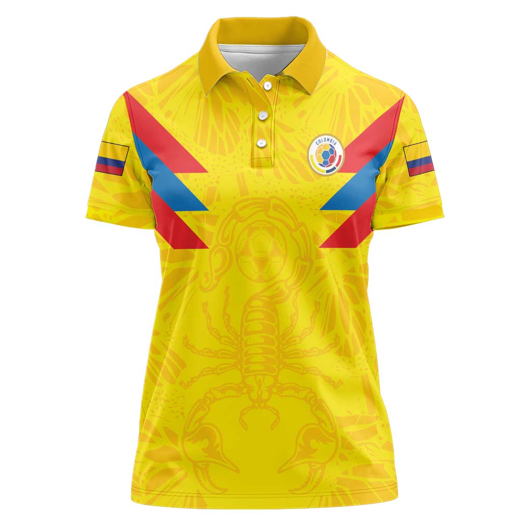 Colombia Rene Higuita Scorpion Kick Women Polo Shirt Home Retro 1995 Goalkeeper Legend - Wonder Print Shop